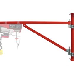 Wall Mount Jib Crane, Electric Scaffolding Lift, wall Mounted Hoist Support arm 180-Degree Rotatable, Electric Hoist Holder Swing Arm,Widely Used in D