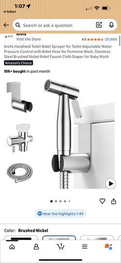 Bidet sprayer