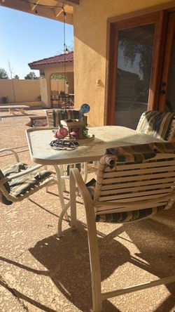 Outdoor table and chairs