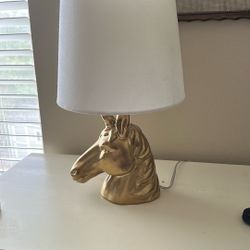 Golden Unicorn Lamp