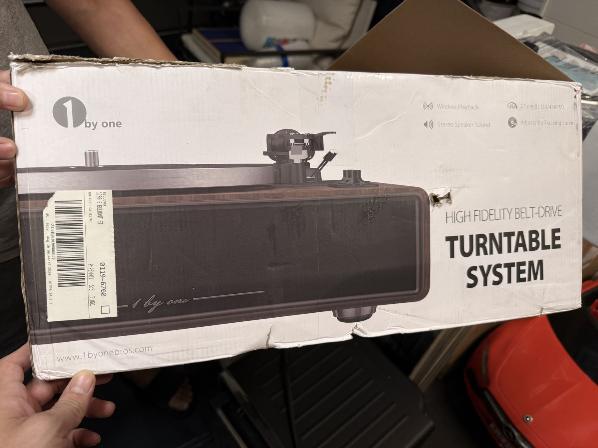 1byone Turntable | New | In Box | All In One Vinyl Record With BT