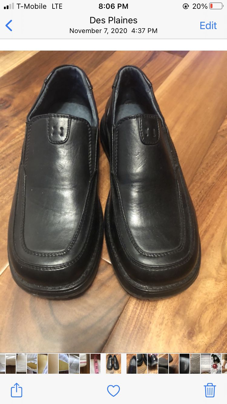 Black Shoes Size 5 1/2 youth Euro 38 .  Aldo Like New