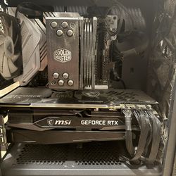 RTX 3080 MSI Trio I5 10600k 16gb of ram Window 10 pro full Fast NVME for gaming and launching windows 2TB Hard drive for files ALSO HAVE 1440p 165hz M