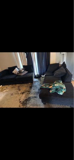 Couch and Rug for sale