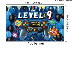 9th birthday gamer banner