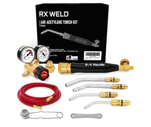 New box RX WELD Air Acetylene Torch Kit Fuel Gas kit Professional Series