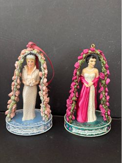 Princess Diana and Jacqueline Kennedy Christmas ornament