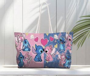 LARGE LILO AND STITCH TOTE BAG