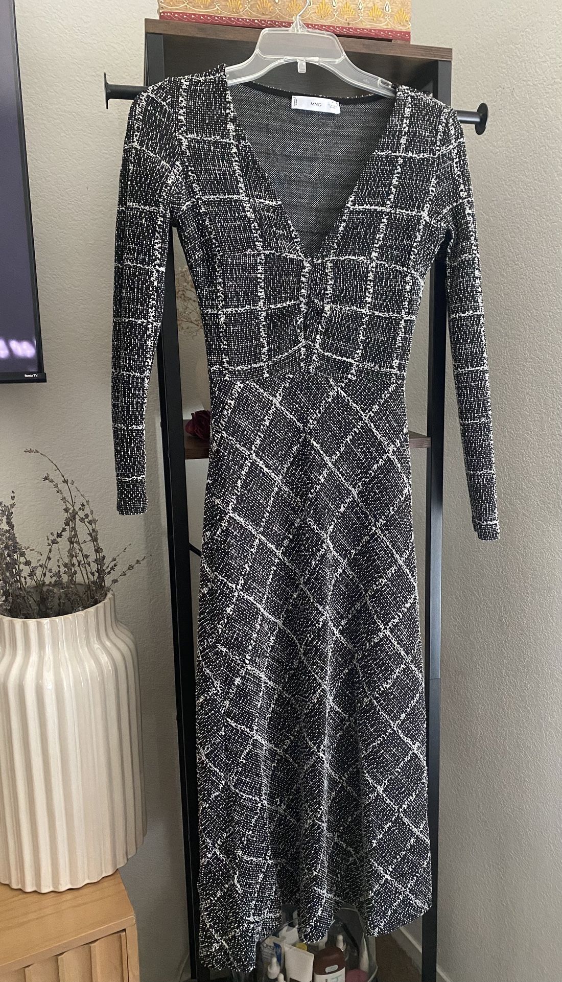 Mango Checkered Dress