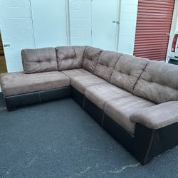 Lovely Brown Sectional FREE DELIVERY