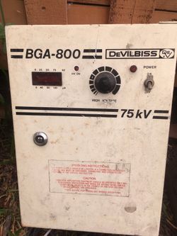 Devilbiss BGA 800 75kv electric equipment box