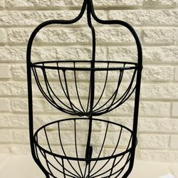 2 tier iron fruit or vegetable basket new in condition