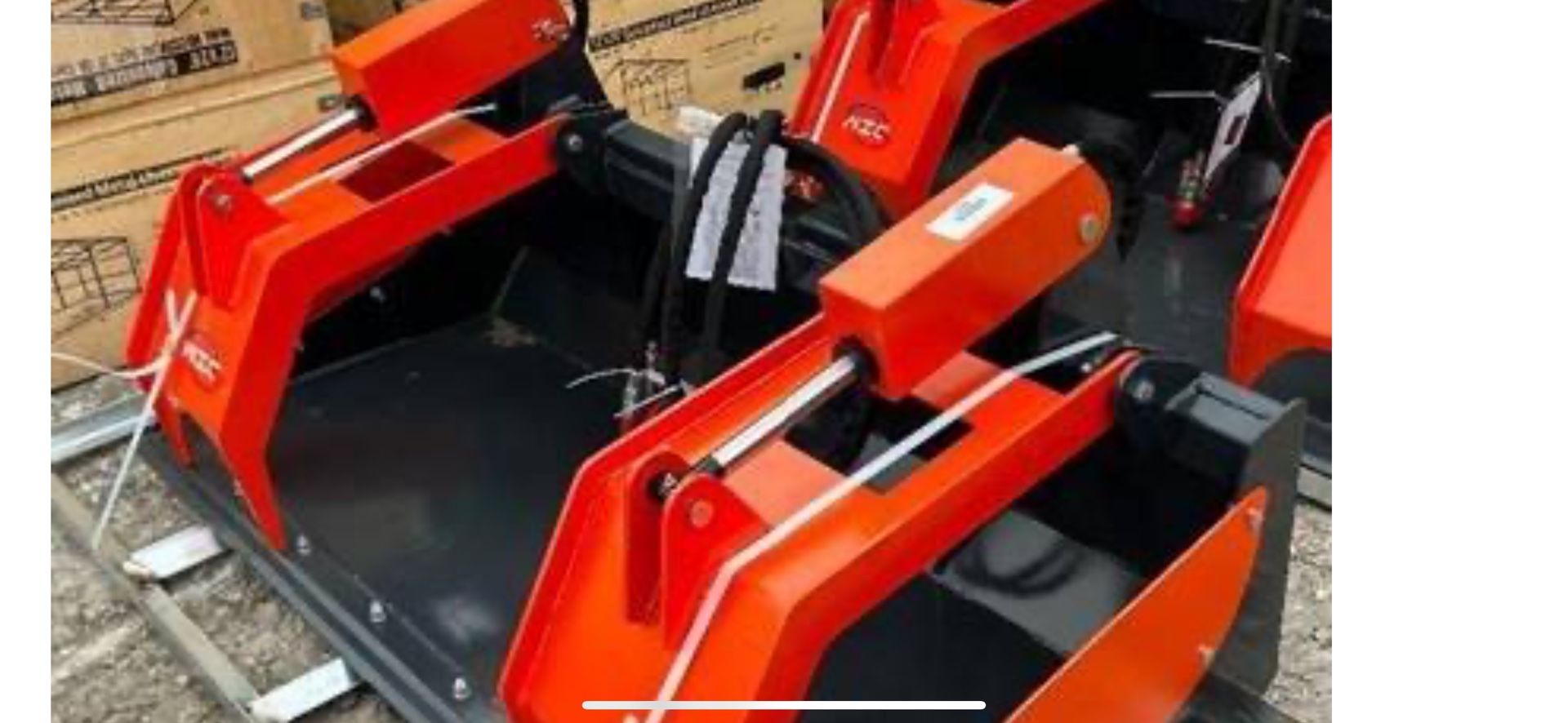New 72 inch Skid Steer Demo Grapple Bucket