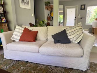 Pottery Barn Ivory Comfort Sofa