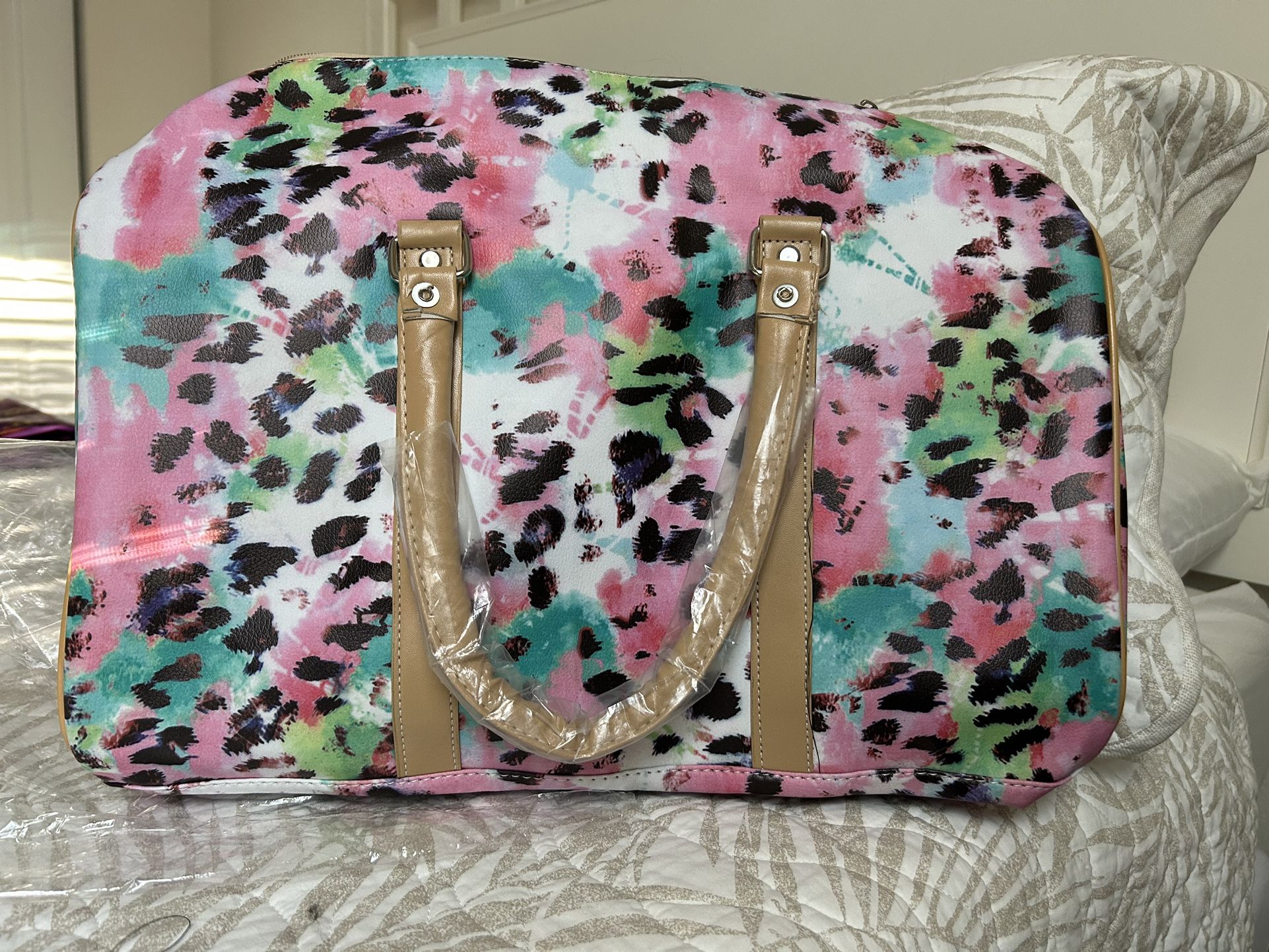 Leopard Color Print Weekender 