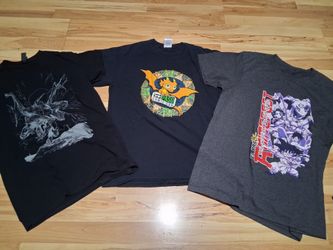 Pre-Owned Anime and Comicon El Paso Tx. Graphic T-Shirts Bundle Size S, M and L