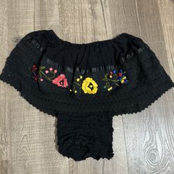 Flower Shirt Black