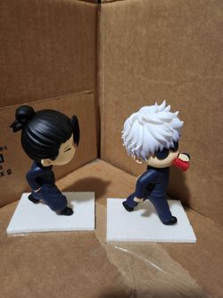 QAHEART 2pcs JJK Figure Gojos Statue Geto Suguru Figure JJK Action Figure JJK Figurine Model Statue Desktop Ornaments Decoration