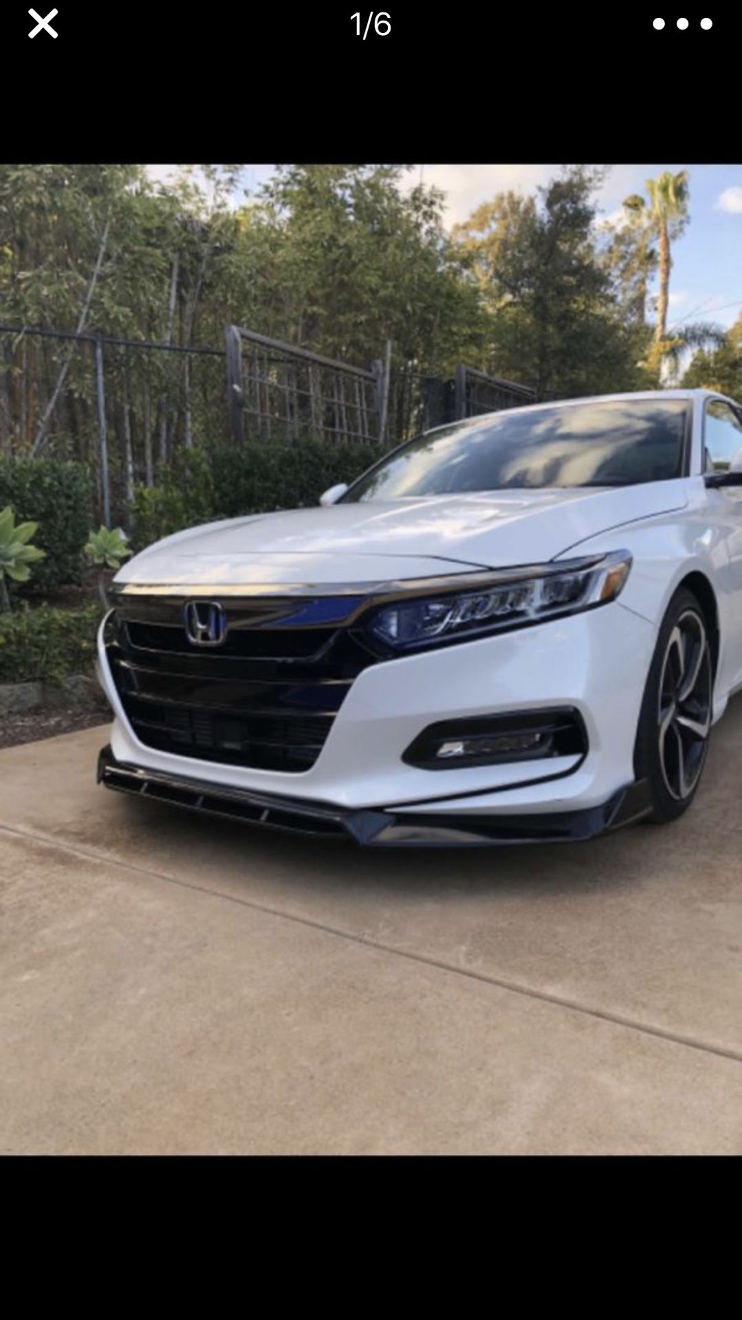 New Honda Accord front lip years 2019-2018