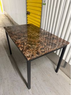 Modern Faux Marble Table