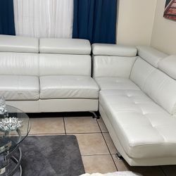 Couch / Sofa - White Couch Normal Used