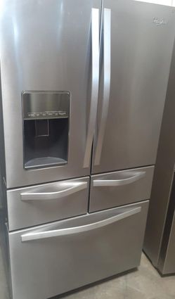 Whirlpool French Door Silver Refrigerator Fridge
