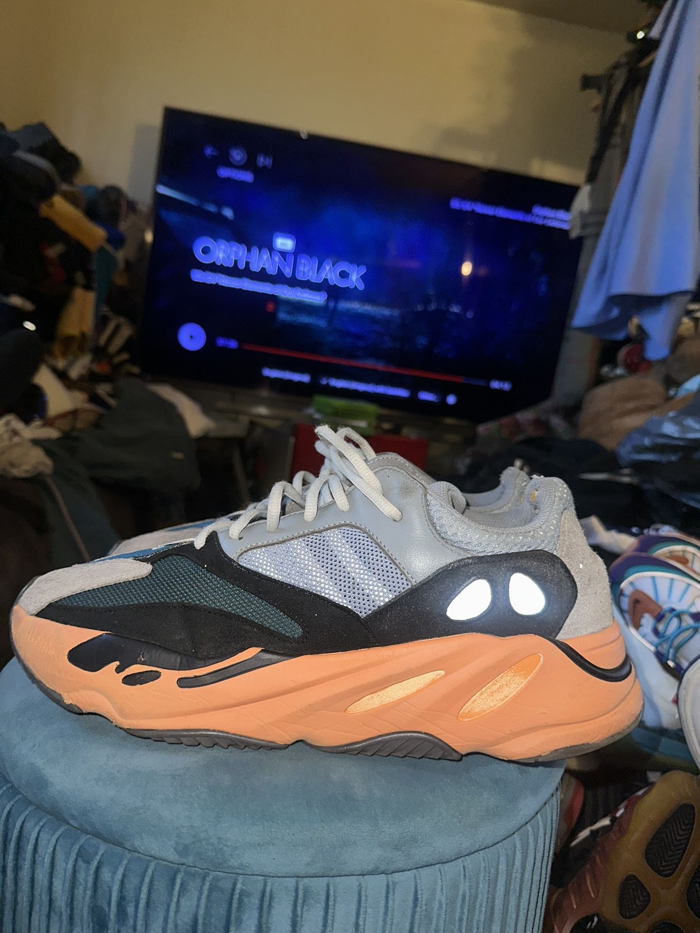Adidas Yeezy Boost 700 V1 Wash Orange Grey Black Size 13 Pre 