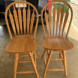 Wooden Bar Stools $30