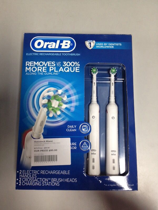 Oral b electric rechargeable toothbrush