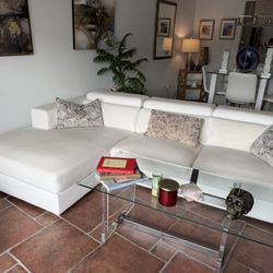 Sectional Micro Fiber Leather Sofa  