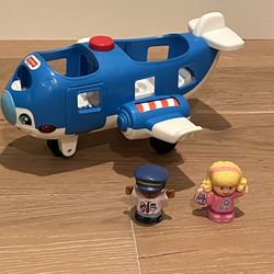 Fisher-Price Little People Musical Toddler Toy Travel Together Airplane with Lights Sounds