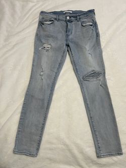 PacSun Men’s LightWash Distressed Stacked Skinny Jeans, Sz 32x30