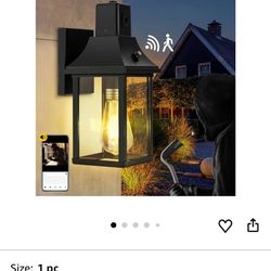 HIHUOS Porch Light with Security Camera