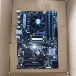 Gigabyte Technilogy Ga 970a Ds3p Am3+ Amd Motherboard W/ AMD FX 4300 + CPU Cooler USED