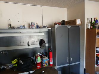Garage Cabinet With Work Bench