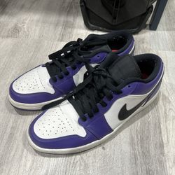Jordan 1 Low “Court Purple” Size 10