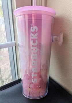 Starbucks Asia Sakura Pink Pop Socket Cold Cup BNWT 
