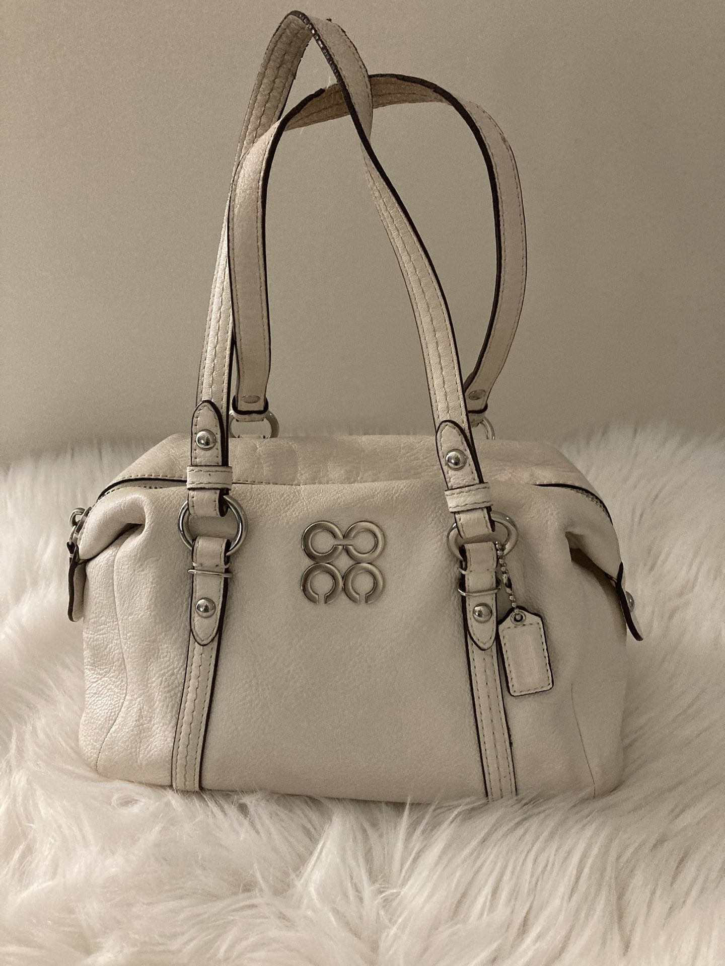 COACH “Julia” Small Ivory Satchel