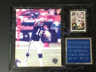 Peyton Manning Collectors Wall Plaque