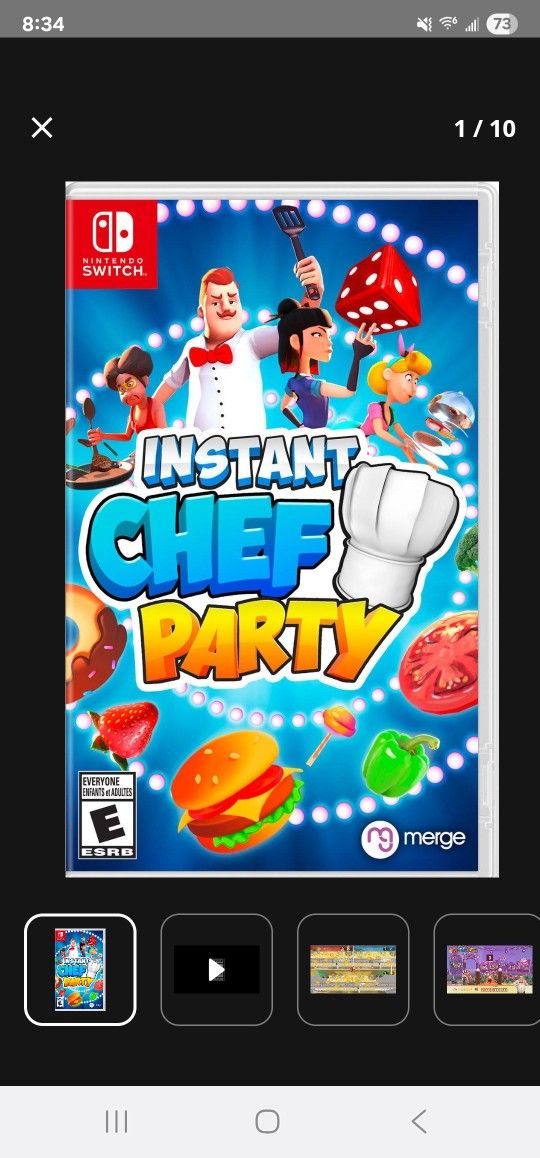 Instant Chef Party- Nintendo Switch 
