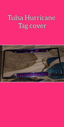 Tulsa Hurricane license plate cover