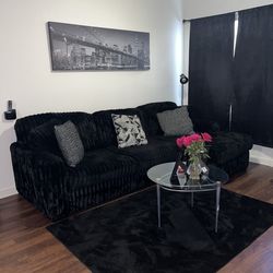 Sectional and 85 inch tv for sale