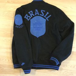 Nike 'Brasil' Athletic Bomber Jacket (adult medium)