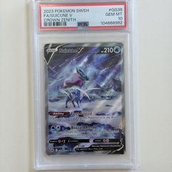 PSA 10 Raikou v, Suicune v, Entei v, Crown Zenith 