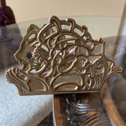 Vintage Brass Letter Holder 