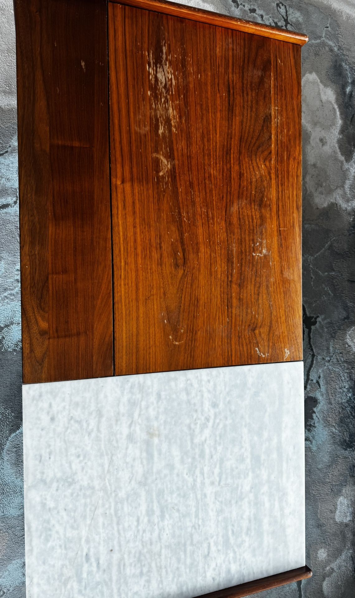 Mid-Century Marble Pop-Up Coffee Table