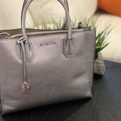 Silver - Like New - Michael Kors Bag 