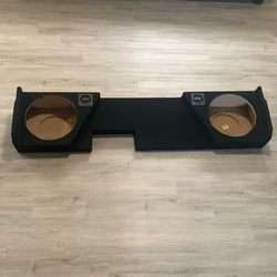 12 Inch Dual Subwoofer Box  Compatible With 2014-2018 Chevy or GMC
