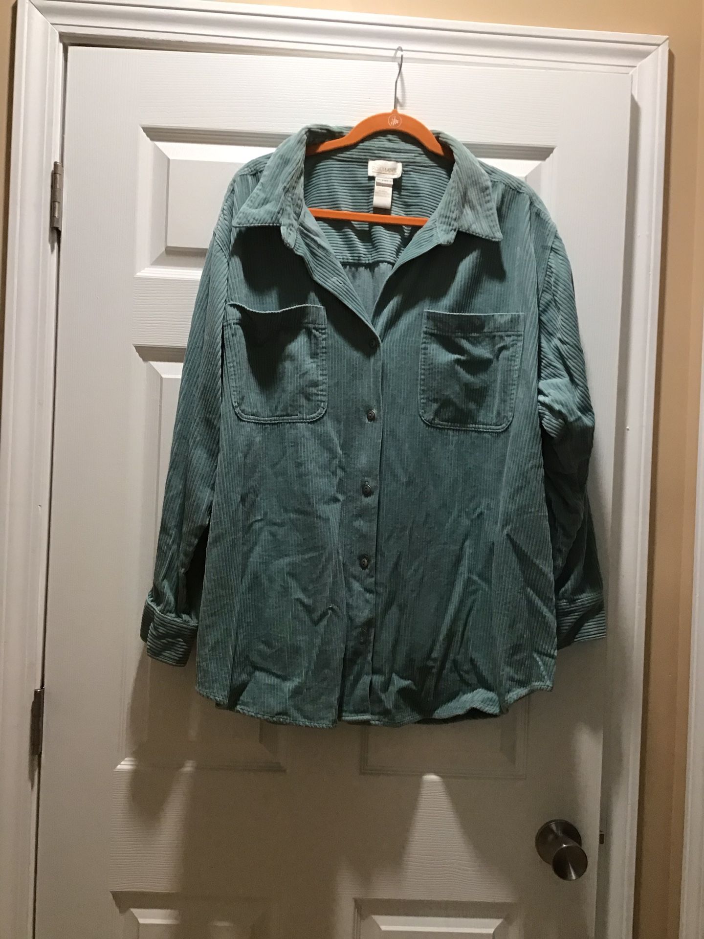 Corduroy Women’s button Down Shirt