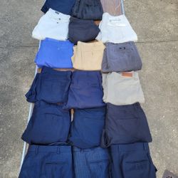 18  Used Brand Name Pants Size 36x30